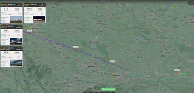 44Bw4jKocK - #flightradar24 #ukraina 
Aż mi się Jasionka zapchała