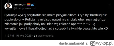 dashcambandit - Policja na miejscu nawet nie chciała obejrzeć nagrań ze zdarzenia ( ͡...