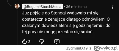 ZygmuntX19 - #kononowicz ten dalej mitomani o stonodze. Jesczze powiedz przegrywie ze...
