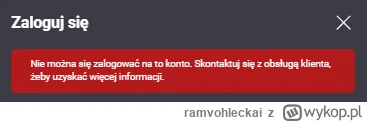 ramvohleckai - Przy próbie logowania się dostaje taką informację: "Nie można się zalo...