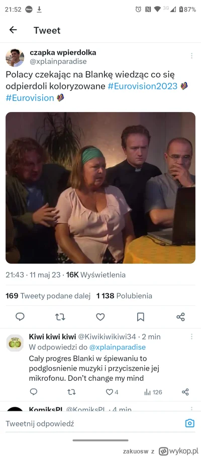 zakuosw - #eurowizja 
ale uczciwie trzeba przyznać że było całkiem ok