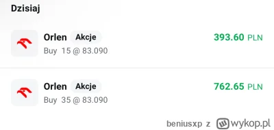 beniusxp - @dzieckowbetoniarce dzisiaj zrealizowałem 43%, jakby do 75 spadło to może ...