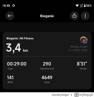 stanleyfinger - #bieganie #biegajzwykopem Przyzwyczajanie organizmu do biegania czas ...