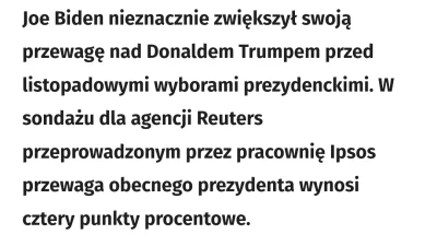 xiv7 - Co jakiś czas na tym tagu onuce tasują się do wyników Trumpa to se wrzucę dla ...