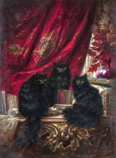 makrofag74 - #obrazy #malarstwo #art #sztuka #koty

Carl Kahler "Trois chats noirs"