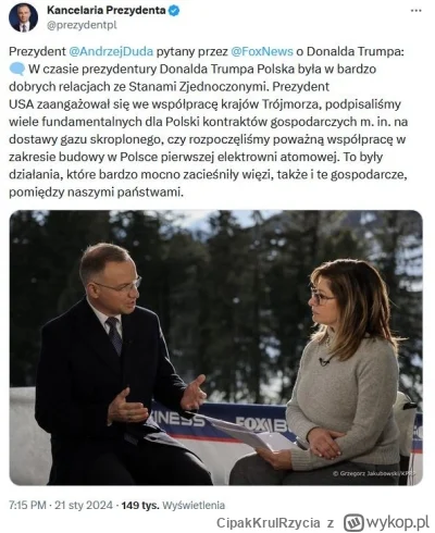 CipakKrulRzycia - #cenzoduda #duda #polityka #trump #polska #usa Czyli jasno widać, ż...