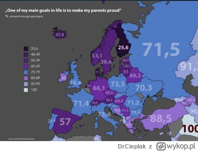 DrCieplak - Polacy lubią zadowalać rodziców. #rodzice #mapy #mapporn #polska #europa