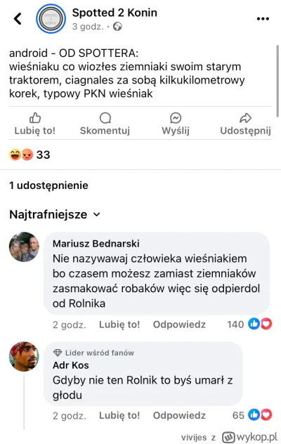 vivijes - #bekazrolnikow #rolnicy #strajkrolnikow #heheszki w Polsce nie można obraża...