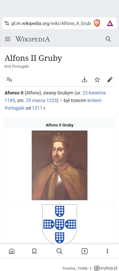 Trauma_Teddy - Największym Alfonsem w historii był Alfons II Gruby, pozdrawiam serdec...