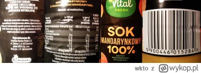 wkto - #listaproduktow
#sokmandarynkowy wyciskany 100% Vital fresh #biedronka
aktualn...