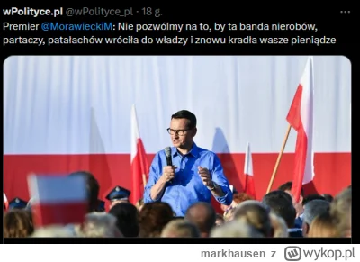 markhausen - Morawiecki szczery jak nigdy atakuje swoją partię. Szok (ʘ‿ʘ)

#polityka...