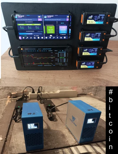 B.....D - Uwaga, uwaga ...obok mojej Bitdeski do monitoringu sieci Bitcoin oraz hobby...