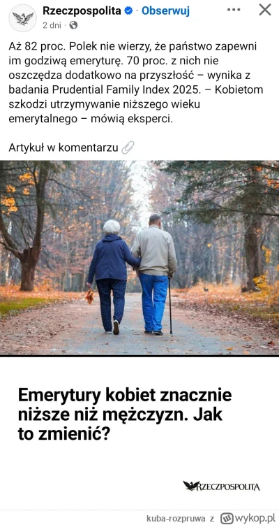 kuba-rozpruwa - A niech mnie, no znowu pewnie ci okropni faceci stoją za tym że kobie...