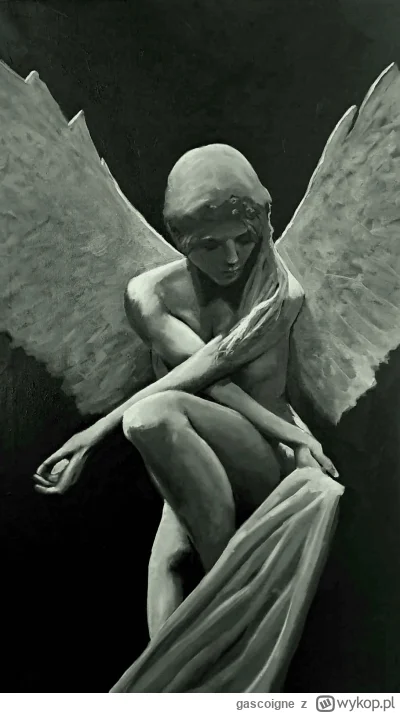 gascoigne - Anioł, 60x100 cm olej na lnie. 

No, nareszcie zrobiłem to porządnie. :) ...