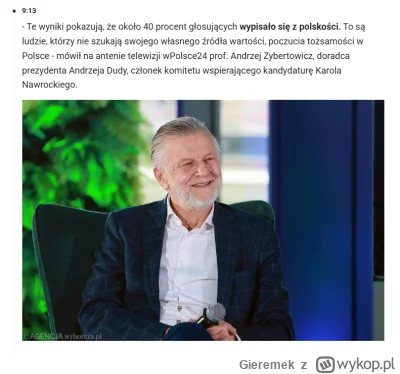 Gieremek - @Gieremek: a może doradca prezydenta Dudy?