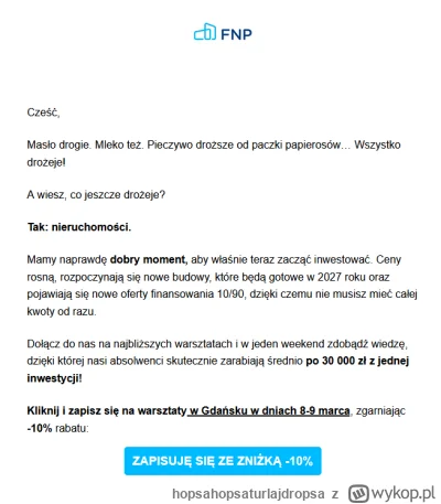 hopsahopsaturlajdropsa - wszystko drożeje, na szczęście nasze szkolenia 10% tańsze ( ...