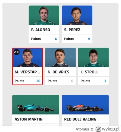 Atomus - #f1 #f1fantasy stonks