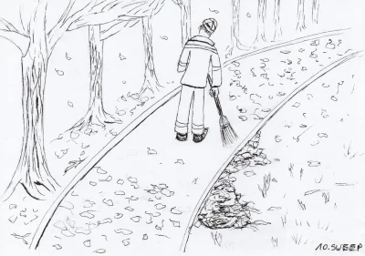 jedennadziesiec - #inktober #rysujzwykopem #zmarnowanypapier
10. SWEEP
Nie chciało mi...