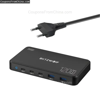 n____S - ❗ Blitzwolf BW-i100 120W 5-Port USB PD Charger
〽️ Cena: 23.99 USD (dotąd naj...