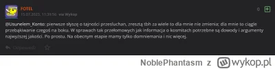 NoblePhantasm - @FOTEL Ty jesteś po prostu ekspertem który jeszcze 12 dni temu gówno ...