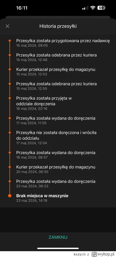 kszych - Nie polecam allegro one box, z inpostem nigdy nie miałem takich jazd a tu ju...