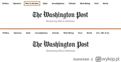 manstain - A co się dziwić bo nawet USA i do tej pory mega proukraiński WashinghtonPo...