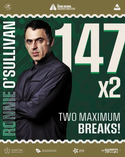 Salido - DRUGI BREAK 147 RONNIEGO O'SULLIVANA W JEDYM MECZU!!!!!!

#snooker