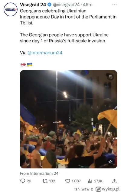 ish_waw - @pieknylowca Hyhy Gruzini z ukraińskimi flagami, no kto to słyszał!