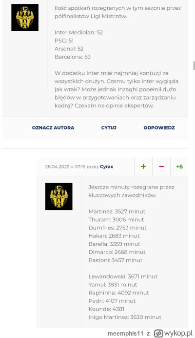 meemphis11 - Ciekawe statystyki minut kluczowych zawodników obu drużyn 
To tylko poka...