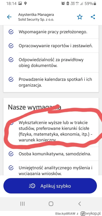 BlackpillRAW - Witamy w czasach gdzie od sekretarki wymaga się skończonej fizyki na P...