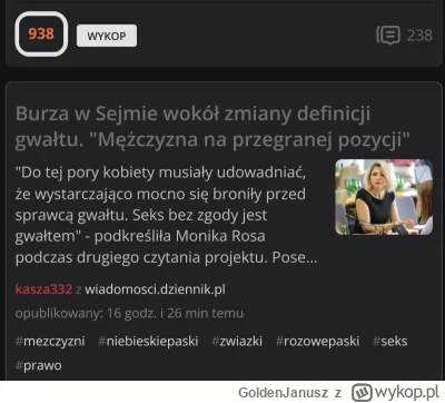 GoldenJanusz - gwałt jest wtedy gdy samiec ma poniżej 180 cm, wszystko powyżej to spo...