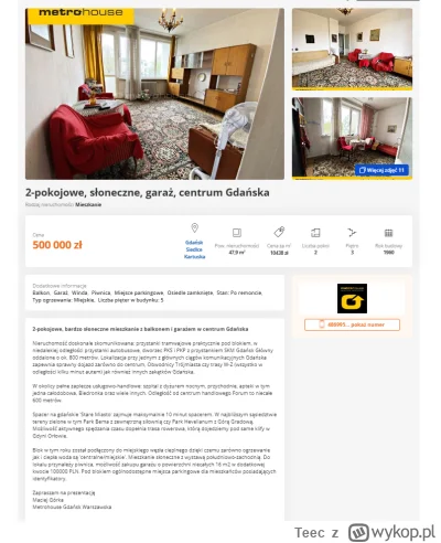 Teec - #nieruchomosci #mieszkanie #deweloperka #gdansk #polska
Pół miliona za 2 pokoj...