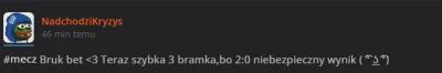 NadchodziKryzys - #mecz Niestety...