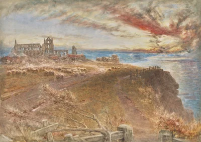 Corvus_Frugilagus - Albert Goodwin - Wieczór w opactwie w Whitby

#corvusfrugilagusco...
