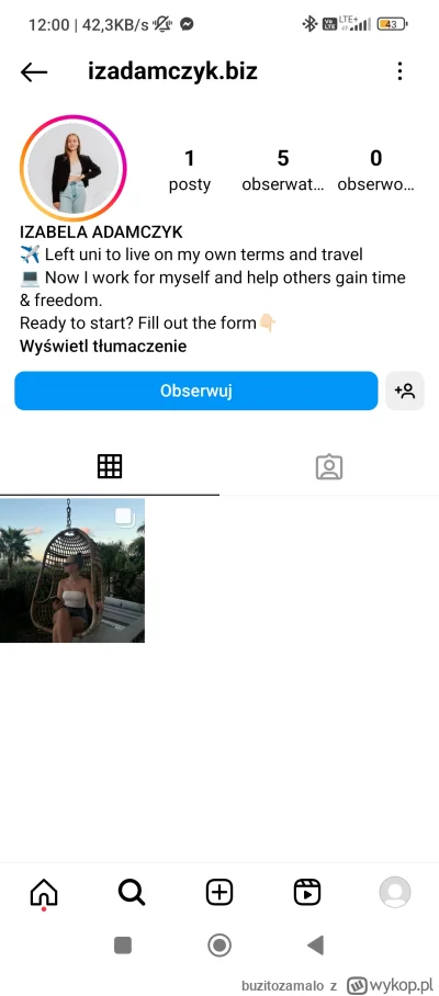 buzitozamalo - #izadamczyk #izaadamczyk #frajerzyzmlm 
Nowe konto?