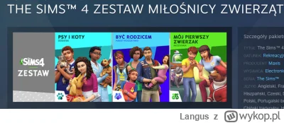 Langus - Fajny zestaw do #sims4 do kupienia na #steam

#heheszki #simsy #grykomputero...