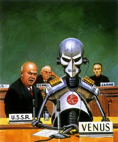GARN - #retroscifi #retrofuturyzm #scifi The delegate from Venus by Edward Valigursky...