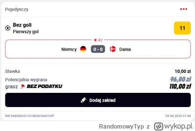 RandomowyTyp - Powiem tak, zalezy mi na tym wyniku 
#mecz