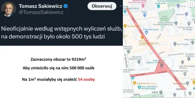 Wezzore-04 - Z racji, że PiS rzuca liczbami typu 500k odnośnie wczorajszego protestu,...