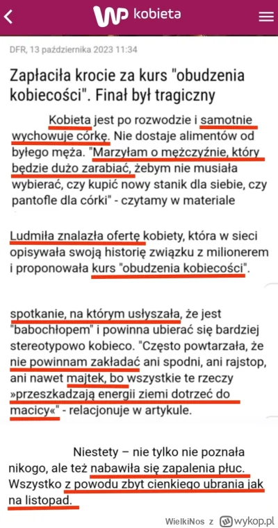 WielkiNos - Niezwykła opowieść o kobiecym poświęceniu dla prawdziwej miłości.

Pewna ...