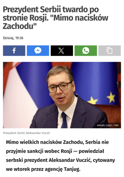 mial85 - Napluć na niego to mało

#wojna #rosja #ukraina #serbia #polityka