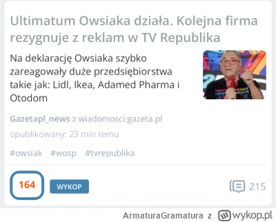 ArmaturaGramatura - Wykop na Głównej be like: 
bojkotujmy jakąś firmę bo jest anty-Po...