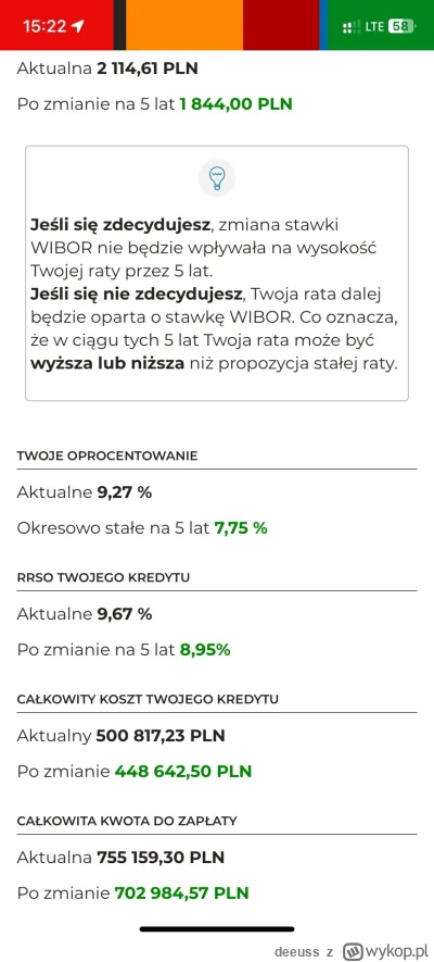 deeuss - Co to się stało się, że #mbank nagle mi oferuje przejście na stałe oprocento...