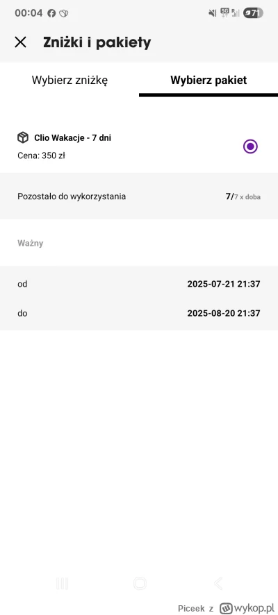 Piceek - #traficar  #carsharing

Wie ktoś jak sie aktywuje te pakiety?
Kupiłem pakiet...