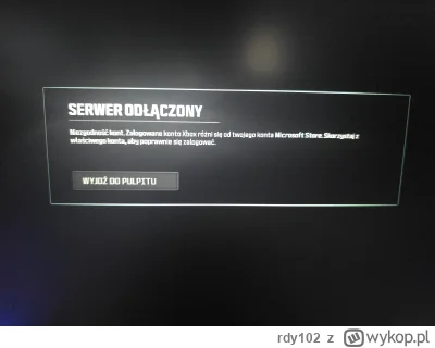 rdy102 - Mam problem z #gamepass , cały czas wyświetla się błąd w aplikacji game paas...