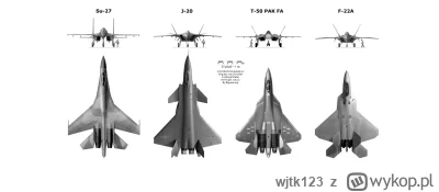 wjtk123 - Porównanie rozmiarów sowieckiego Su-27, chińskiego J-20 (niby tamtejszy sam...
