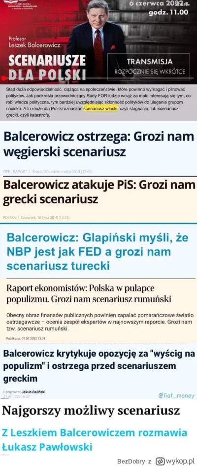 BezDobry - lata mijają a prognozy te same 
#balcerowicz #polska #gospodarka #polityka...