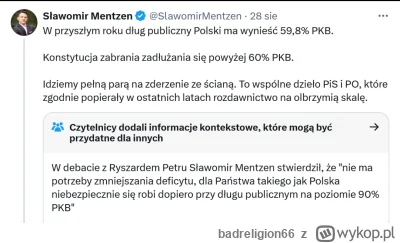 badreligion66 - #polityka #bekazkonfederacji Sławek dostał kontekst na Twitterze XD