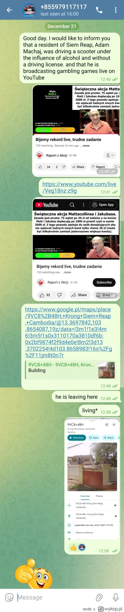 imdb - zapraszam do zglaszania zebrakow na policje

#raportzpanstwasrodka