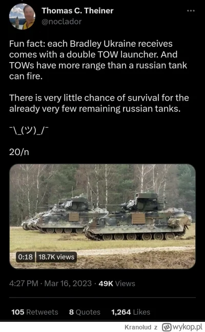 Kranolud - Sowieckie czołgi będą płonąć jak w Iraku ( ͡° ͜ʖ ͡°)

#rosja #ukraina #woj...